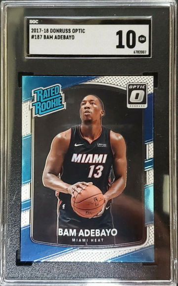 2017 Donruss Optic Bam Adebayo Rated Rookie RC SGC 10 GEM MINT