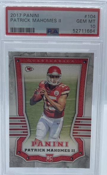 2017 Panini Patrick Mahomes II PSA 10 GEM MINT