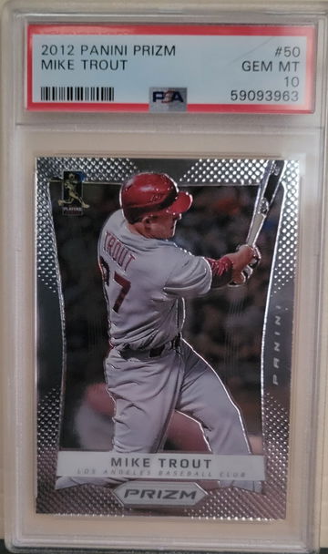 2012 PANINI PRIZM MIKE TROUT 