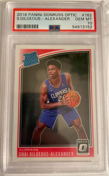 2018 Panini Donruss Optic Shai Gilgeous-Alexander PSA 10 Rookie Card