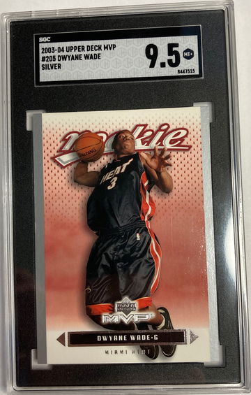 2003 Upper deck MVP Dwayne Wade silver sgc 9.5