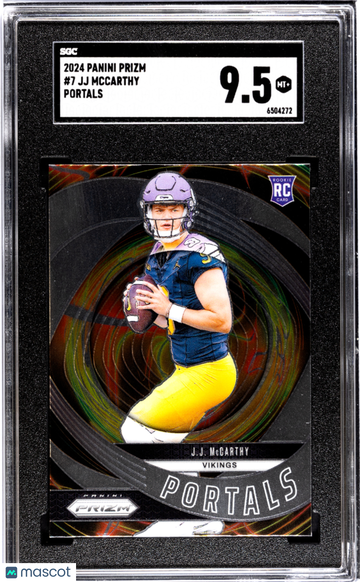2024 Panini Prizm JJ Mccarthy #7 Portals SGC 9.5