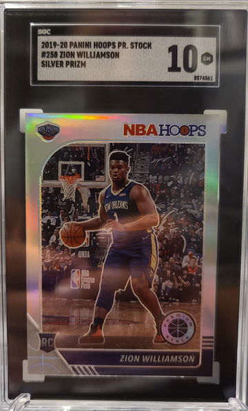 2019 Zion Williamson silver prizm SGC 10