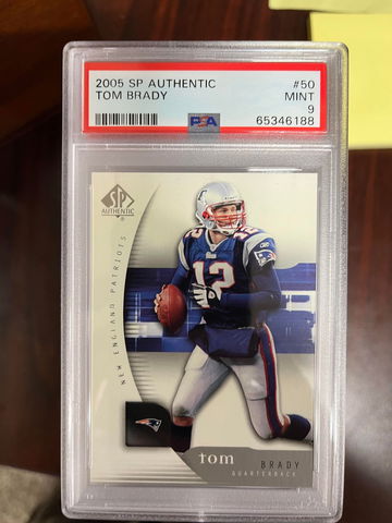 2005 SP Authentic Tom Brady PSA 9
