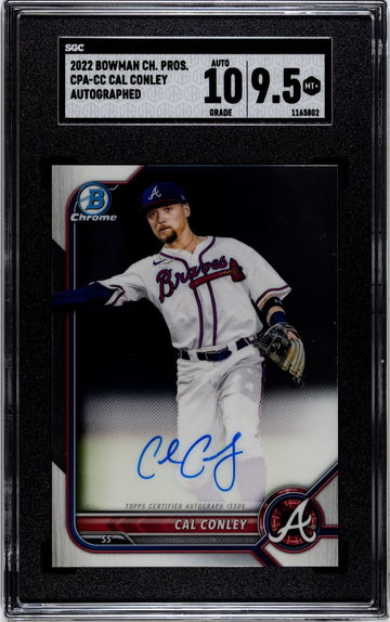 SGC 9.5 2022 Bowman Chrome Cal Conley Auto