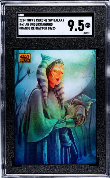 2024 Topps Chrome Galaxy Orange An Understanding #67 /25 SGC 9.5