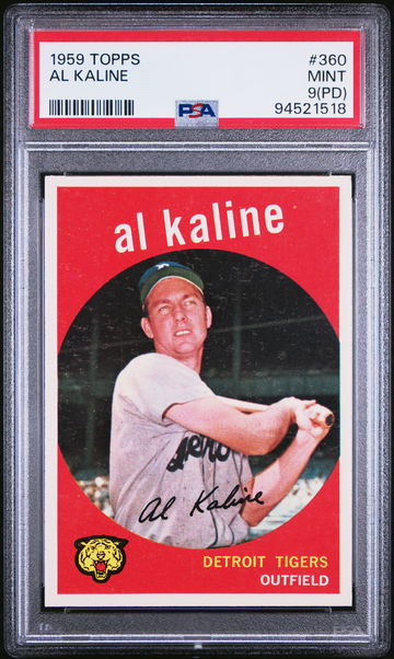 1959 TOPPS AL KALINE #360 PSA 9