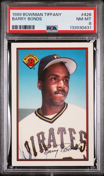 1989 Bowman Tiffany Barry Bonds #426 /6000 PSA 8