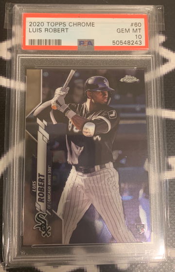 2020 Topps Chrome Luis Robert PSA 10 Gem Mint