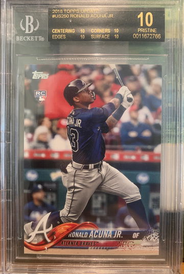 2018 Topps Update Ronald Acuna BLACK LABEL