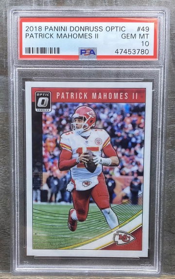 Patrick Mahomes 2018 Optic Base 