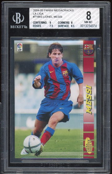 2004 Lionel Messi Panini Megacracks La Liga #71BIS BGS 8