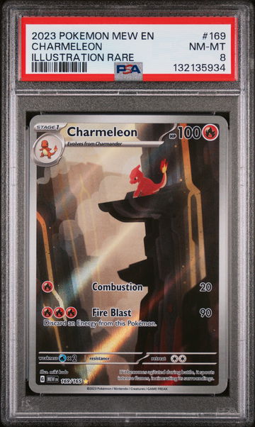 2023 Pokemon Scarlet and Violet 151 Illustration Rare Charmeleon #169 PSA 8