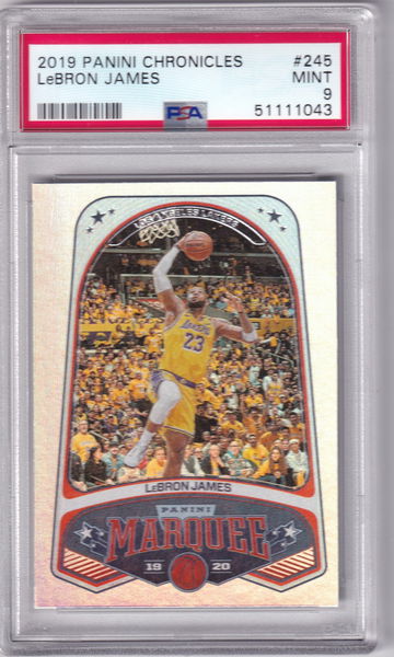 2019 Panini Chronicles Lebron James Marquee #245 PSA 9