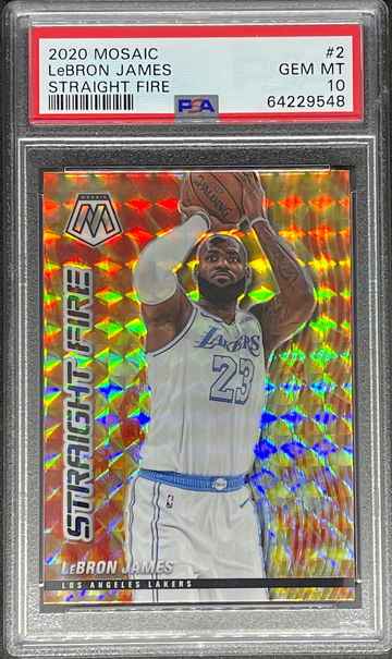 Mosaic 2020 Lebron James Straight Fire PSA 10