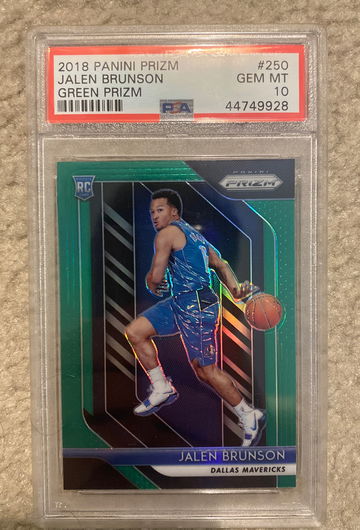 2018 Prizm Jalen Brunson Green Prizm PSA 10