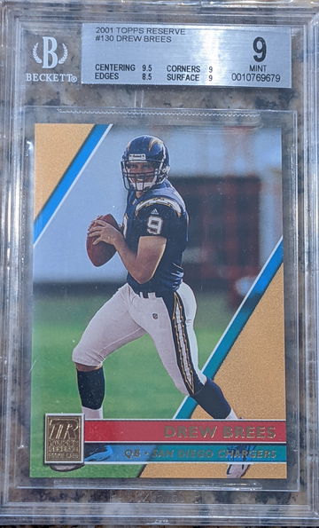 2001 Topps Reserve Drew Brees 668/999  #130