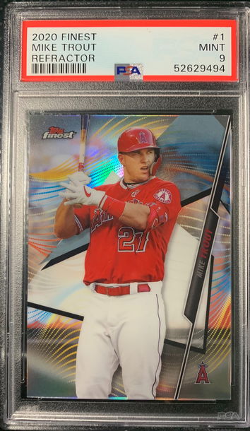 2020 Finest Mike Trout Refractor #1 PSA 9