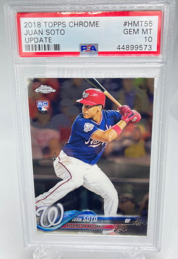 2018 Topps Chrome Juan Soto PSA 10
