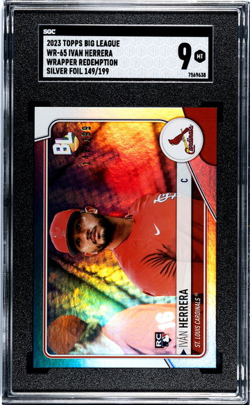 2023 Topps Big League #WR-65 Ivan Herrera Wrapper Redemption /199 SGC 9