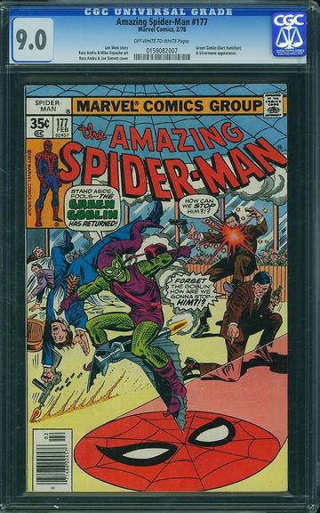 AMAZING SPIDER-MAN #177, CGC 9.0 VFNM