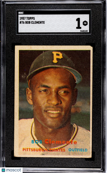 Roberto Clemente 1957 Topps #76 SGC1 PR Graded Pittsburgh Pirates
