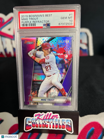 2019 Bowman's Best Mike Trout #1 /250 PSA 10