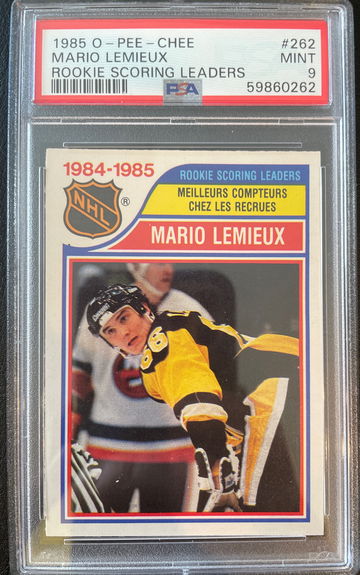 1986 O-Pee-Chee Mario Lemieux PSA 9