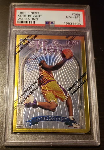Kobe Bryant 1996 Topps Finest Gold Heirs Rare PSA 8