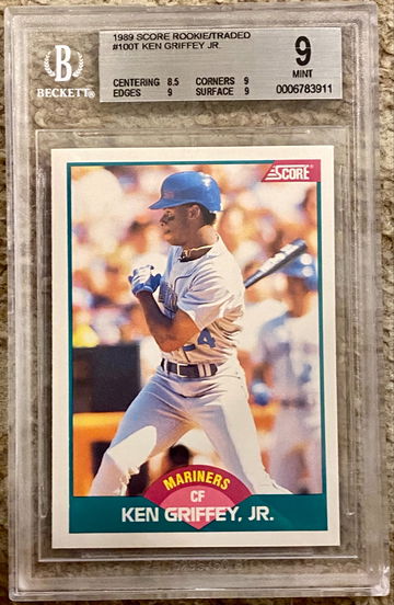1989 Score Griffey Rookie Traded BGS 9