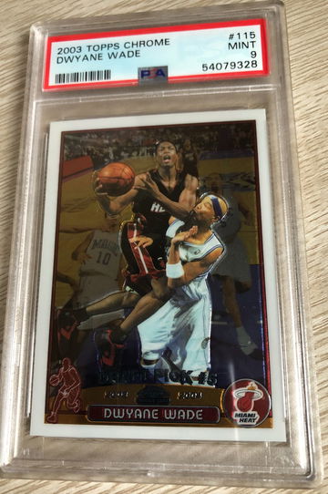 2003 Topps Chrome Dwyane Wade PSA 9 #115 Mint Rookie