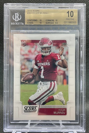 2019 Score Kyler Murray BGS 10 #384 Low Pop