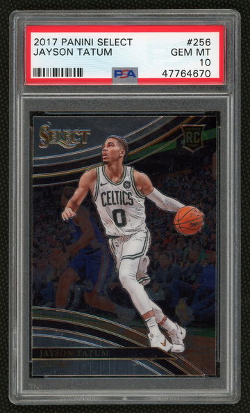 2017 Jayson Tatum Panini Select Courtside Rookie #256 PSA 10 Gem Mint