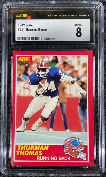 1989 Score Thurman Thomas ROOKIE HOF!