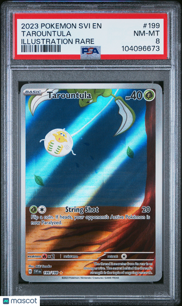 2023 Pokemon Svi EN-Scarlet & Violet Tarountula Illustration Rare PSA 8 #199
