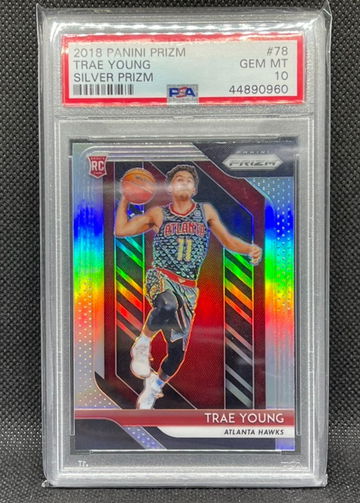 2018 Prizm Trae Young Silver Prizm PSA 10