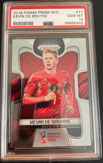 2018 Panini Prizm World Cup Kevin De Bruyne PSA 10