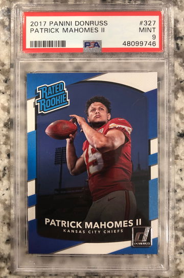 2017 Donruss Patrick Mahomes PSA 9