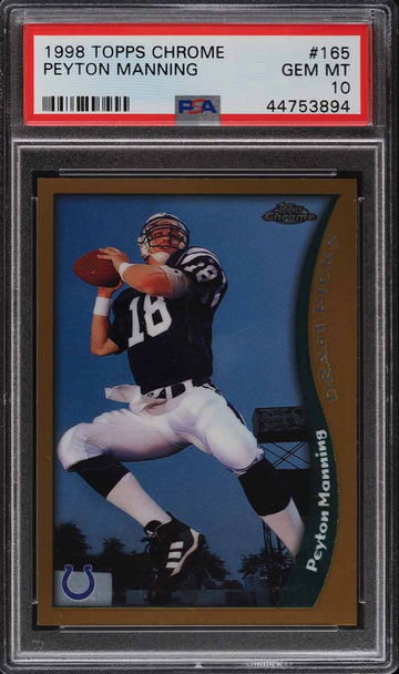 Peyton Manning 1998 Topps Chrome Rookie