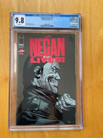 Negan Lives #1 Red CGC 9.8 White Pages 