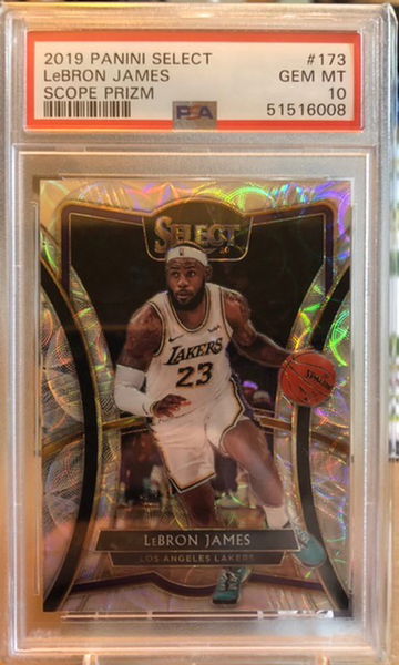 2019 Select LeBron James Scope Prizm #173 PSA 10