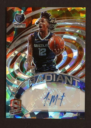 2022 Panini Spectra RSI-JAM Ja Morant Radiant Prizm /10 Memphis Grizzlies Auto