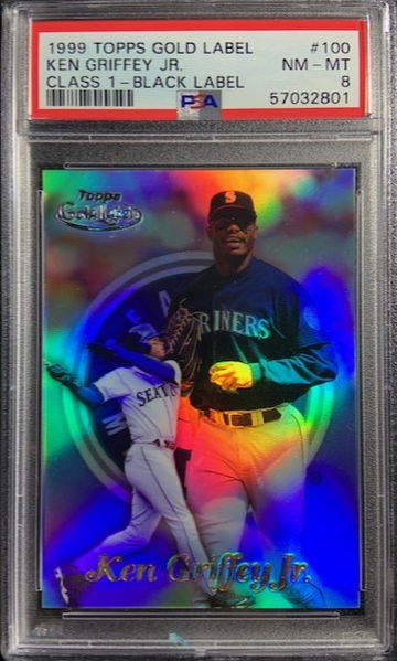 1998 Topps Gold Label Class 1 Black Label PSA 8 NM-MINT Seattle Mariners HOF  Pop 3