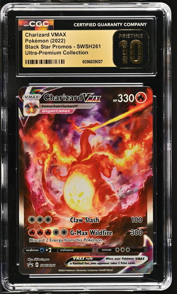 2022 Pokemon Black Star Promos UPC Charizard VMAX #SWSH261 CGC Pristine 10