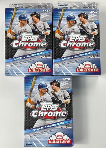 2020 Topps Chrome Hanger Box X3 LOT