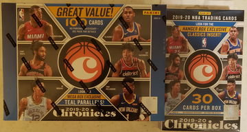 2019 panini nba chronicles basketball mega box and hanger box