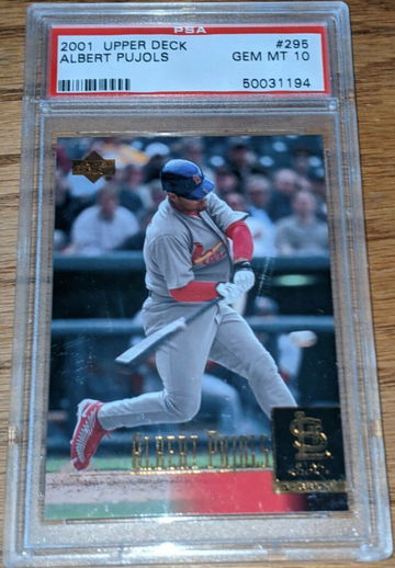 2001 Upper Deck Albert Pujols Rookie RC PSA 10 #295