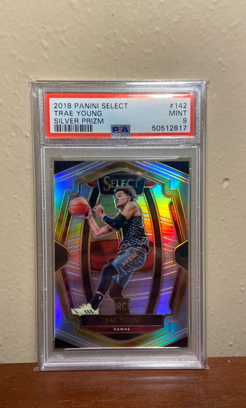 2018 Panini Select Trae Young Silver Prizm PSA 9