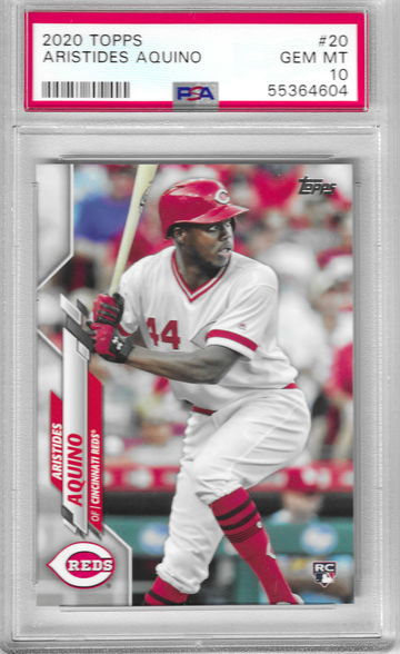 2020 Topps Aristides Aquino PSA 10