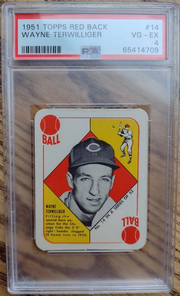 1951 Topps Wayne Terwilliger PSA 4
